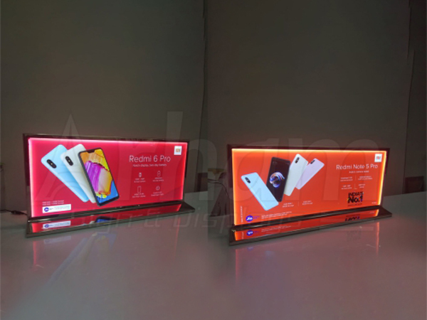 Backlit Table Top Displays